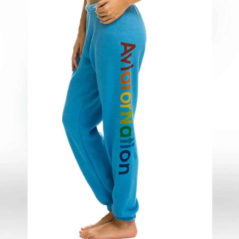 aviator nation blue sweatpants - Picture 2 of 5